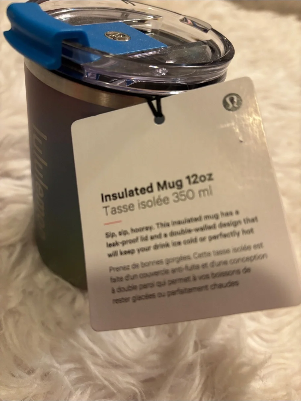 Lululemon Insulated Mug 12oz *Shine, Candy Cloud/OceanWave/KaleKrush/TropicalSky